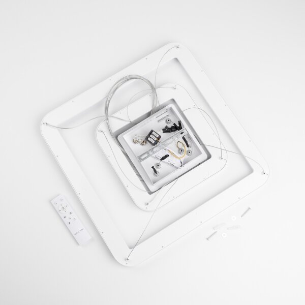 Brilagi - Lampadario LED dimmerabile su cavo FALCON SLIM LED/78W/230V 50x50 cm bianco + telecomando