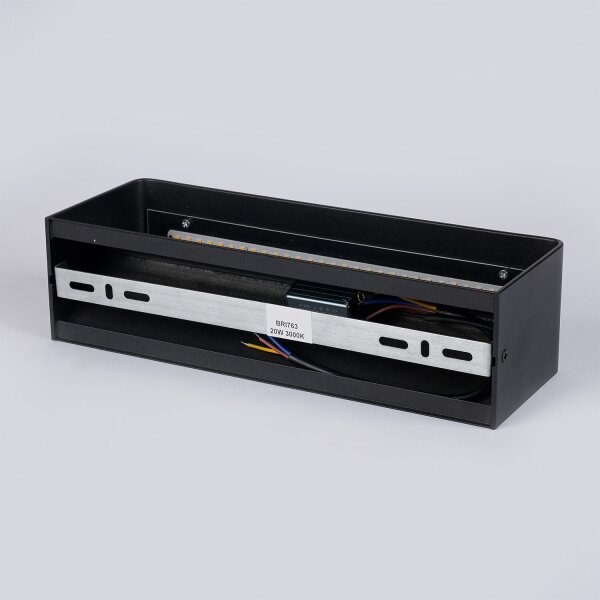 Brilagi - Applique da esterno DONNANI a LED, 12W/230V, 30 cm, nera, IP44
