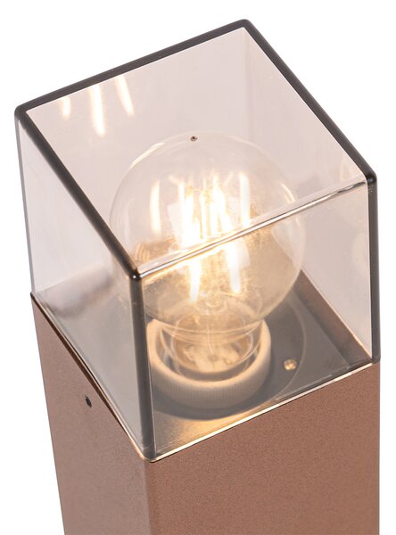 Lampada da esterno a stelo intelligente marrone ruggine 50 cm incl. Wifi P45 - Denmark