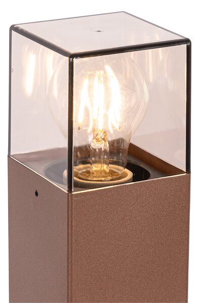 Lampada da esterno industriale da terra 70 cm marrone ruggine IP44 - Danimarca