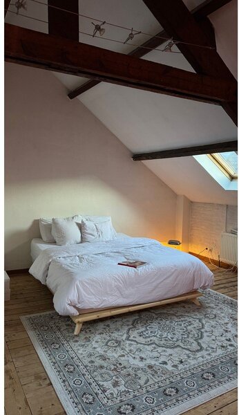 Letto matrimoniale in legno di pino con griglia 180x200 cm Senza - Karup Design