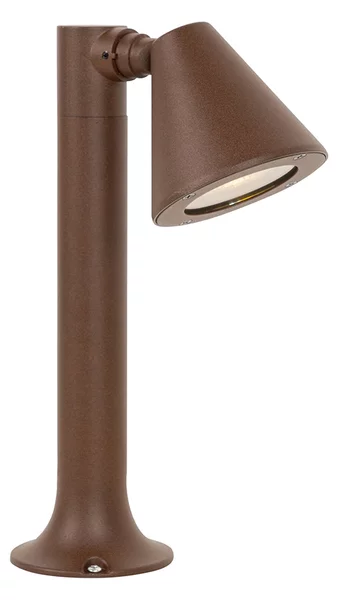 Paletto da esterno moderno marrone ruggine 30 cm IP44 regolabile - Ciara