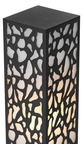 Paletto da giardino moderno nero 60 cm IP44 - Nicole