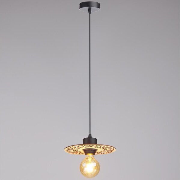 Lampadario a sospensione con filo FALCO 1xE27/60W/230V diametro 20 cm beige