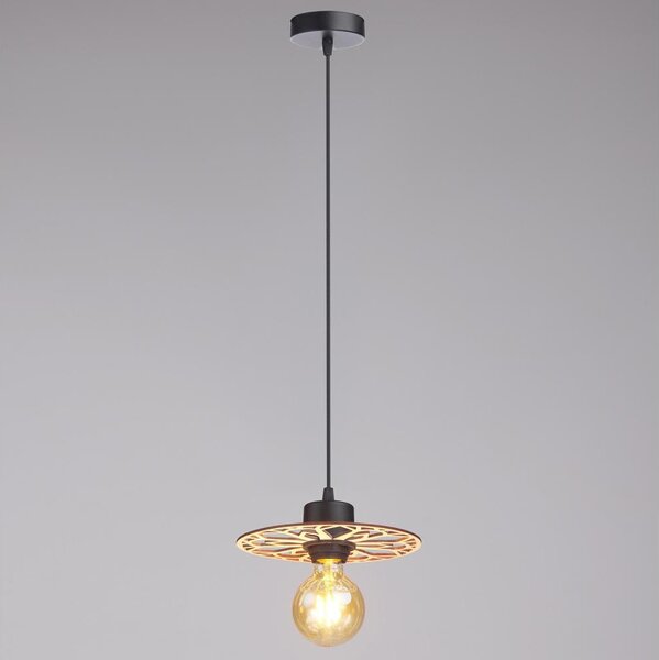 Lampadario a sospensione con filo FALCO 1xE27/60W/230V diametro 20 cm beige