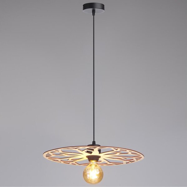 Lampadario a sospensione con filo FALCO 1xE27/60W/230V diametro 40 cm beige
