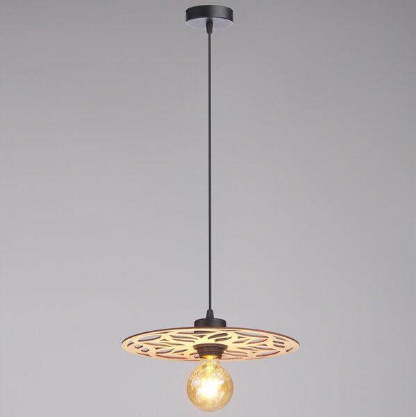 Lampadario a sospensione con filo FALCO 1xE27/60W/230V diametro 30 cm beige