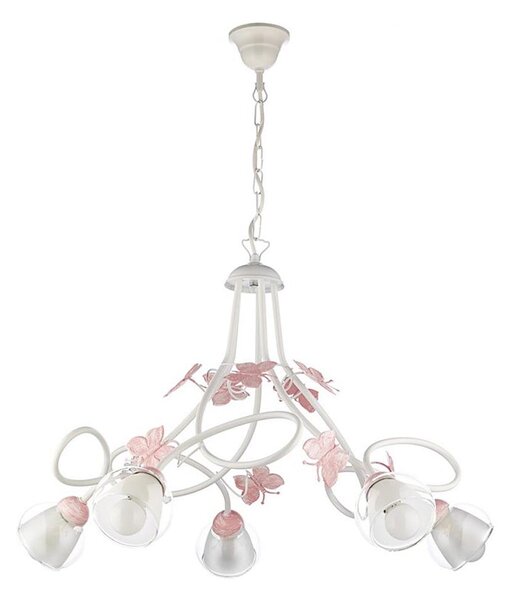 ONLI - Lampadario per bambini BUTTERFLY 5xE14/6W/230V