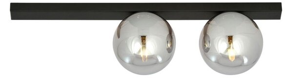Plafoniera FIT 2xE14/10W/230V nero/grigio