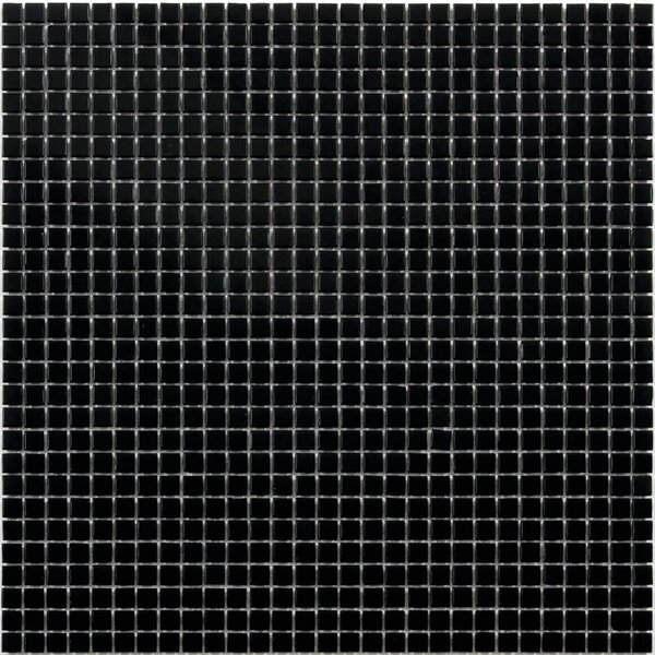 Mosaico pasta di vetro Black10 nero sp. 4 mm
