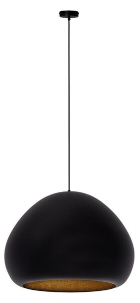 Lampadario a sospensione con filo LAVA 1xE27/15W/230V nero/oro