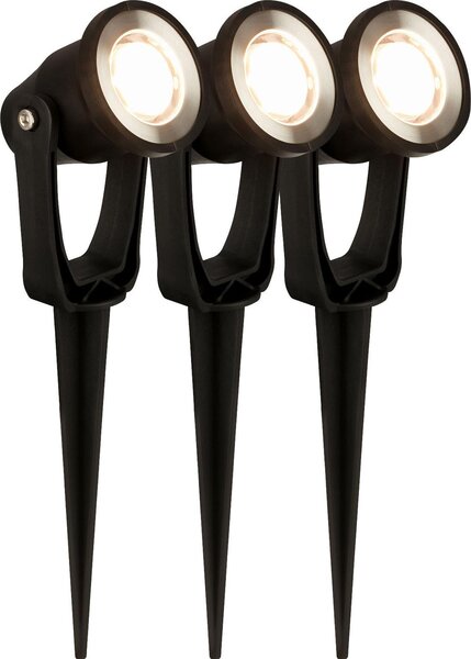 CONNECT TO SHINE Set iniziale Lilis con set di 3 faretti da giardino LED, IP65