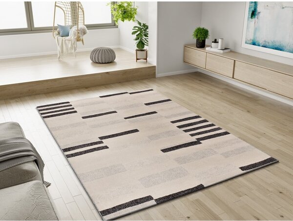 Tappeto grigio/color crema 160x230 cm Mosaica – Universal