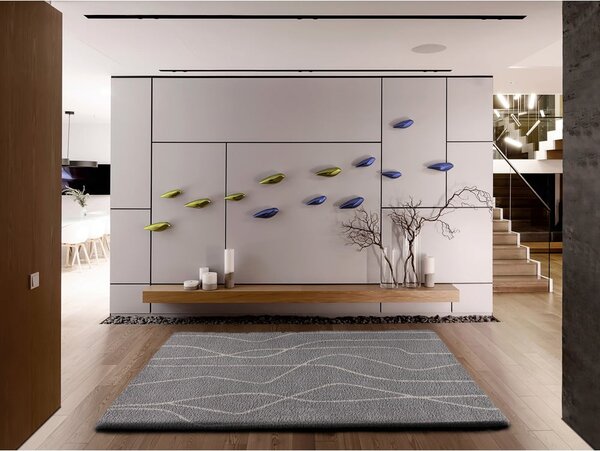 Tappeto grigio 160x230 cm Routa – Universal