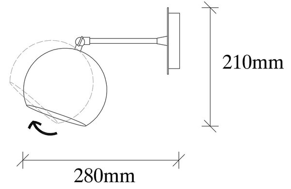 Lampada da parete color bronzo ø 15 cm Stiva – Opviq lights