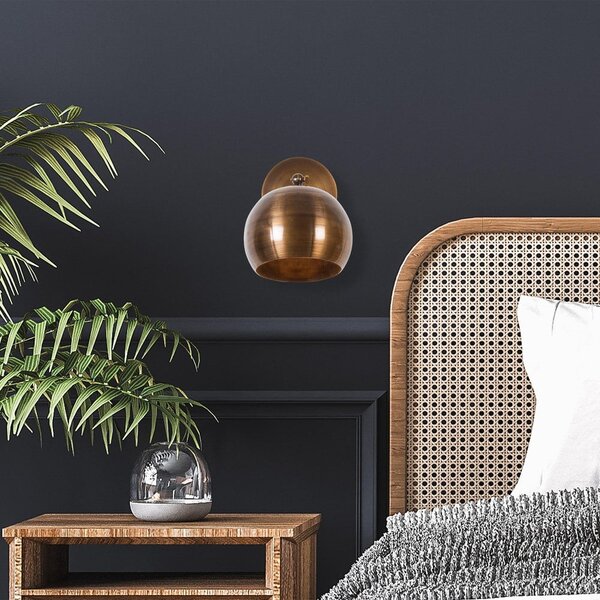 Lampada da parete color bronzo ø 15 cm Stiva – Opviq lights