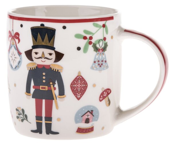 Tazza bianca in porcellana a tema natalizio 370 ml Jolly – Dakls