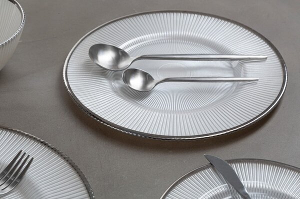 Posate in acciaio inox color argento 16 pezzi Modern retro - Premier Housewares