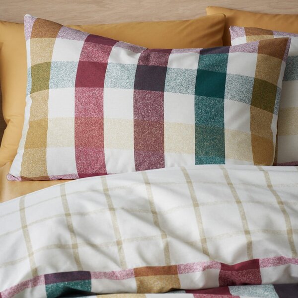 Biancheria da letto singola 135x200 cm Autumn Check - Catherine Lansfield