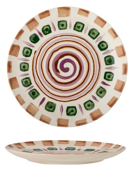 Piatto da dessert in gres verde-marrone ø 20,5 cm Shama - Bloomingville