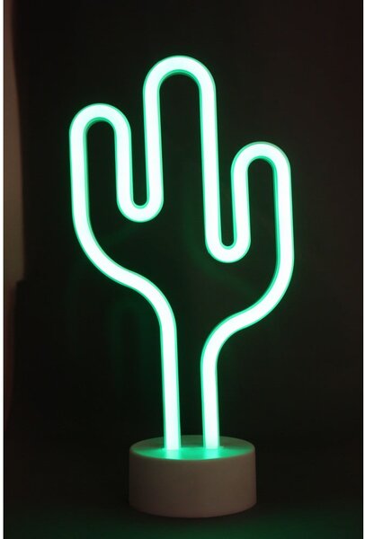 Decorazione luminosa al neon color verde menta Cactus - Hilight