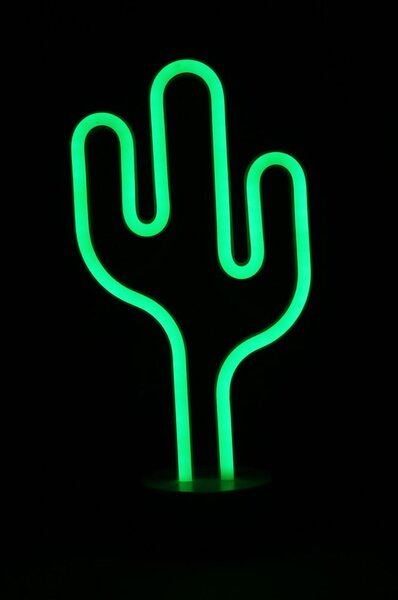 Decorazione luminosa al neon color verde menta Cactus - Hilight