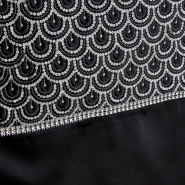 Runner da tavolo in microsatellite 33x180 cm Deco Sequin - Catherine Lansfield