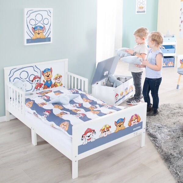 Letto per bambini bianco e blu 70x140 cm Paw Patrol - Roba