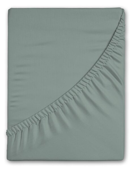 Lenzuolo con angoli verde in flanella 180x200 cm – Good Morning