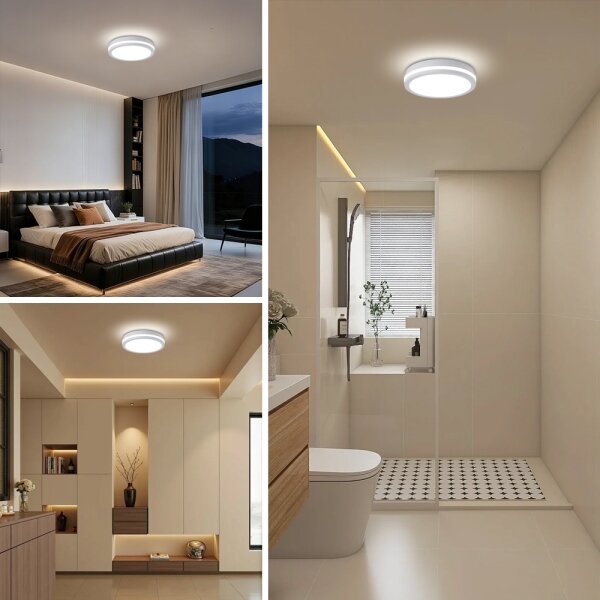 Brilagi - Plafoniera LED da esterno BENE LED/24W/230V diam. 26 cm bianca IP54