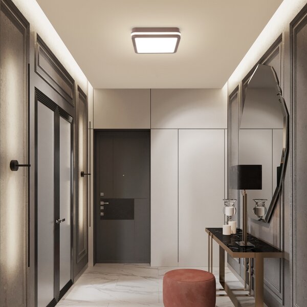 Brilagi -LED Plafoniera da esterno BENE LED/24W/230V 26x26 cm marrone IP54