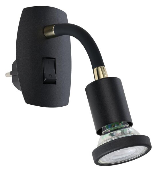 Eglo 300912 - Lampada LED a spina PARRINI 1xGU10/4,5W/230V nera