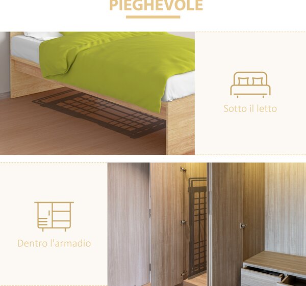 HOMCOM Stendino Elettrico Riscaldato Salvaspazio in Alluminio Pieghevole per Asciugatura Veloce e Comoda 144x53x96cm Argento|Aosom