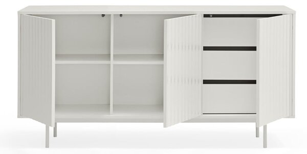 Cassettiera bassa bianca 159x80 cm Sierra - Teulat