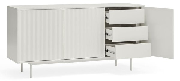 Cassettiera bassa bianca 159x80 cm Sierra - Teulat