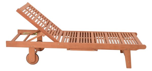 Lettino da giardino in legno color crema-naturale San Diego - Garden Pleasure