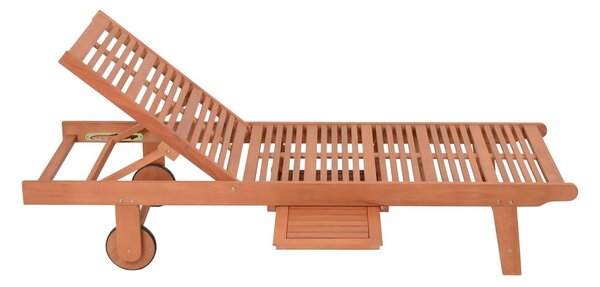 Lettino da giardino in legno color crema-naturale San Diego - Garden Pleasure