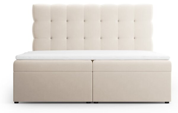 Letto boxspring beige con contenitore 180x200 cm Bali - Cosmopolitan Design