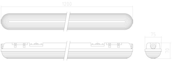 APLED - LED Lampada fissa DUSTER LED/36W/230V + emergenza IP65