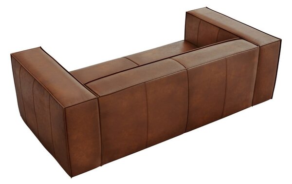 Divano in pelle marrone cognac 212 cm Madame - Windsor & Co Sofas