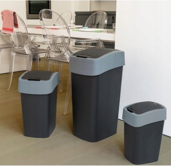 Cestino nero , 25 l Pacific - Curver
