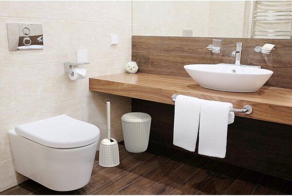 Cestino da bagno bianco , 7 l Knit - Curver