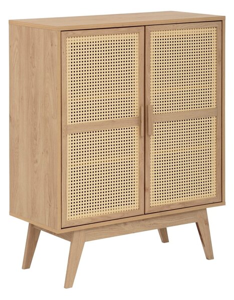 Mobiletto colore naturale in rovere decorato 87x110 cm Bridget - Støraa