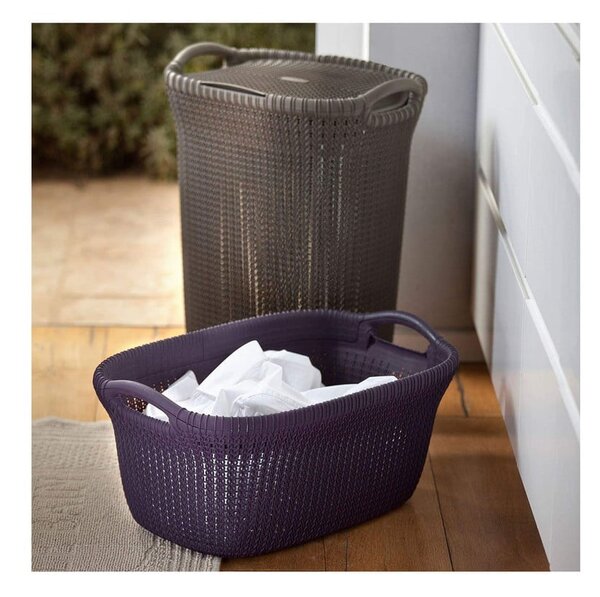 Cesto grigio scuro, 57 l Knit - Curver