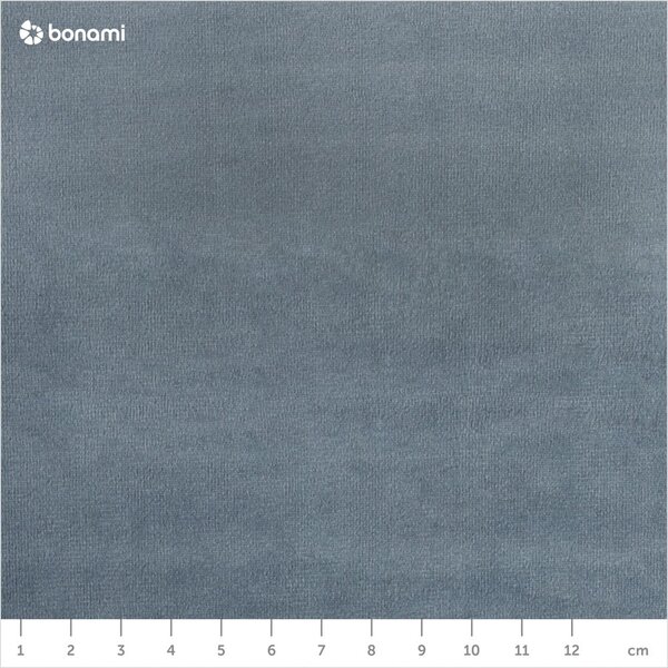 Letto matrimoniale imbottito blu chiaro con contenitore con griglia 160x200 cm Casey - Mazzini Beds