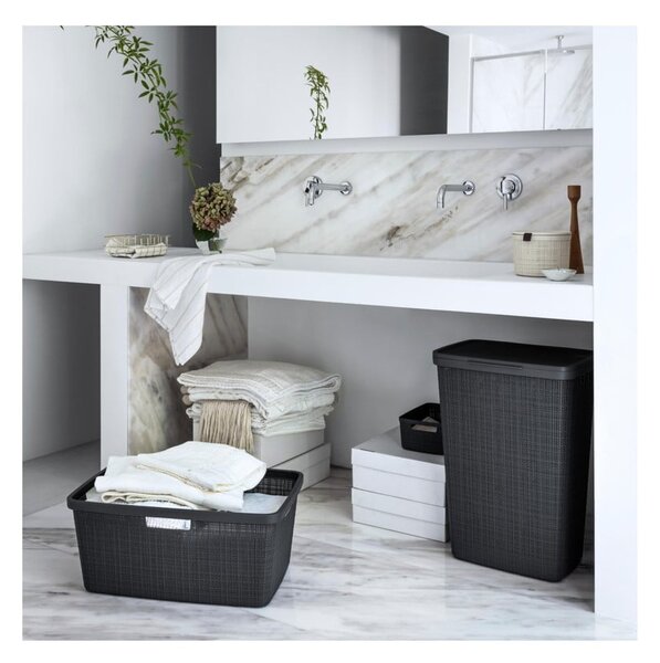 Cesto portabiancheria grigio , 46 l Jute - Curver