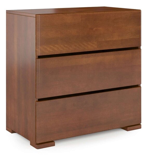 Cassettiera in faggio marrone , 80 x 81 cm Sandemo - Skandica