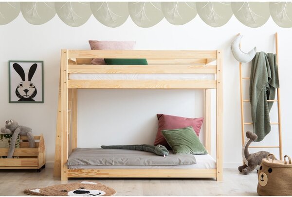 Letto a castello in legno di pino 70x160 cm CLPB - Adeko