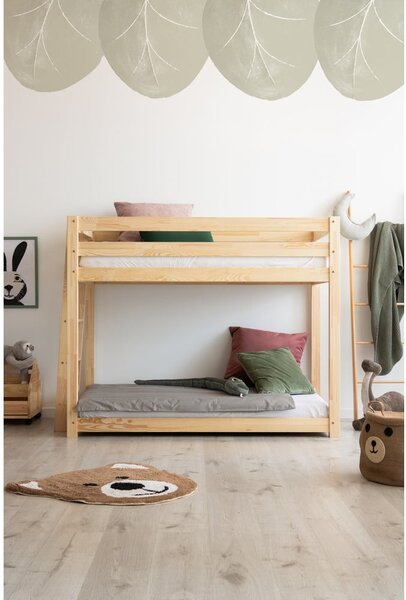 Letto a castello in legno di pino 70x160 cm CLPB - Adeko