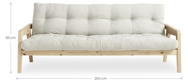 Divano letto arancione 204 cm Grab - Karup Design